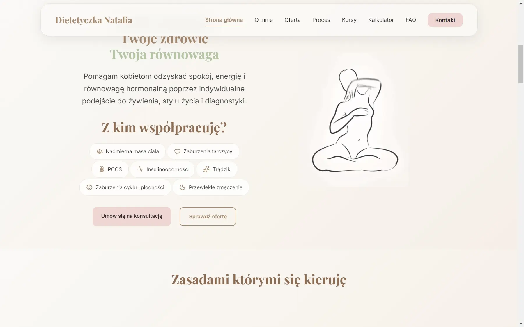 Wizytówka dietetyk na laptopie - widok 2